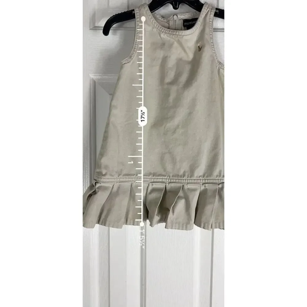 Ralph Lauren Girls Khaki Dress Size 2/2T